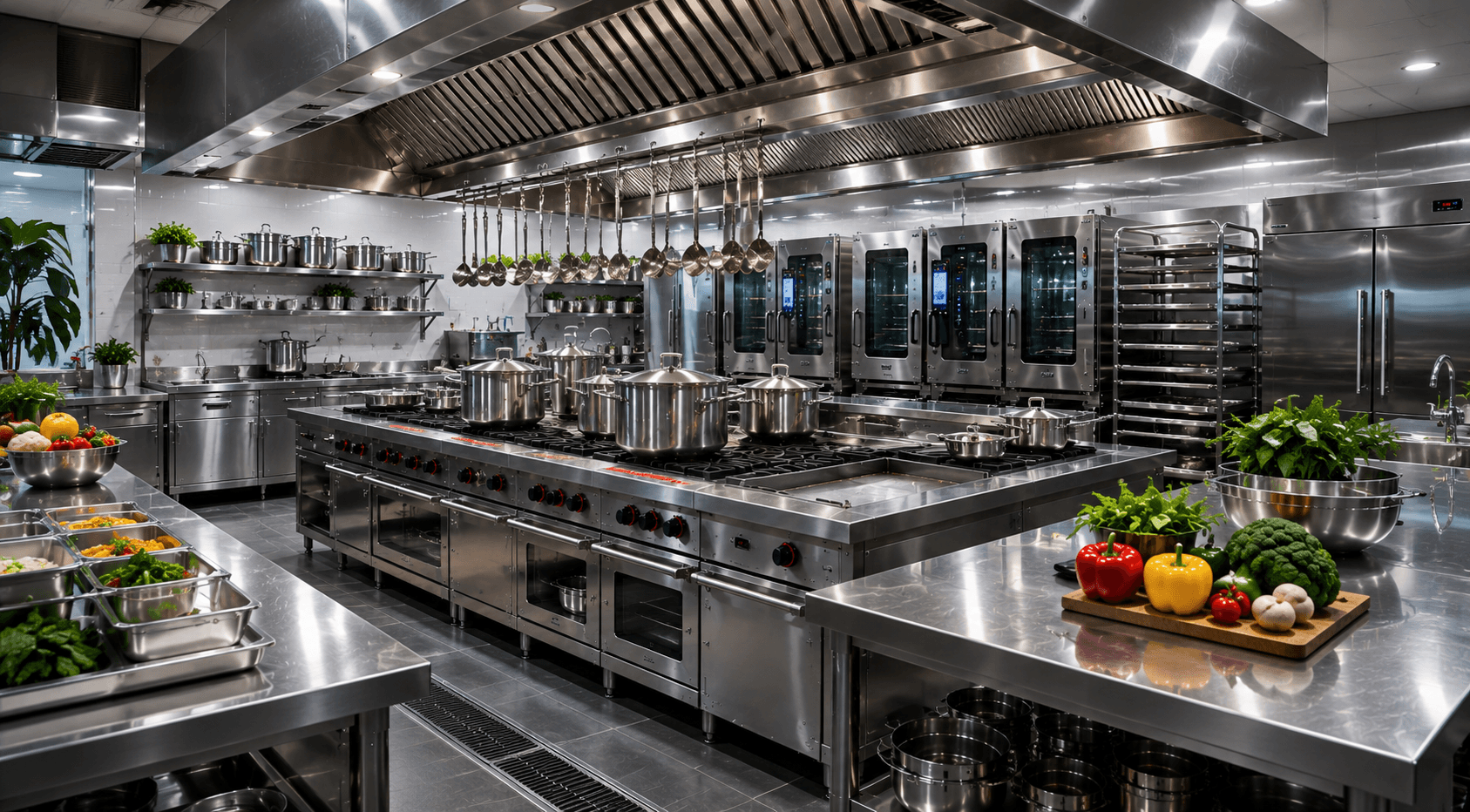 Professional commercial kitchen equipment